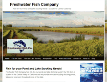 Tablet Screenshot of freshwaterfishco.com